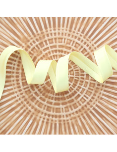 Satin-Schrägband - Vanille