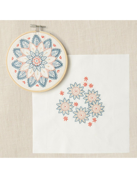 Stickerei-Duo-Set - Blumen des Ostens