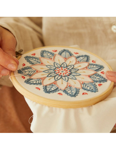 Stickerei-Duo-Set - Blumen des Ostens