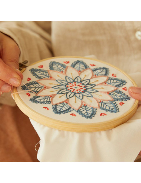 Stickerei-Duo-Set - Blumen des Ostens