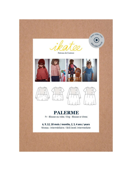 Schnittmuster für Bluse oder Kleid Palermo - Ikatee