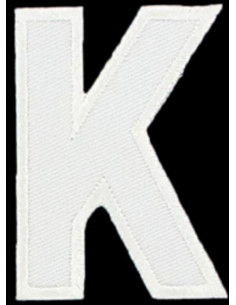 Bügelaufnäher Buchstabe K