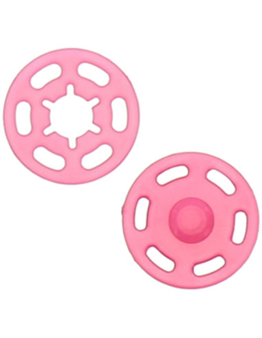 Druckknopf aus Kunststoff - Fuchsia