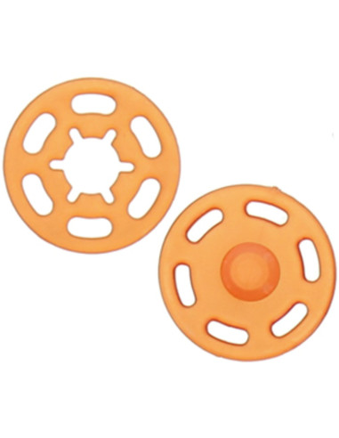 Kunststoff-Druckknopf - Orange