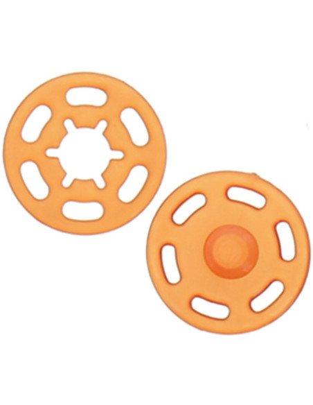 Kunststoff-Druckknopf - Orange