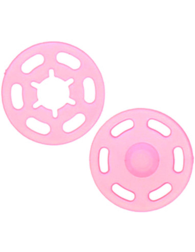 Druckknopf aus Kunststoff - Rosa