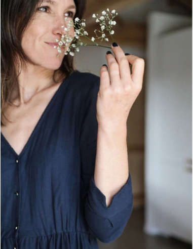 Anaé Blusen- oder Kleider-Schnittmuster - Atelier Scämmit