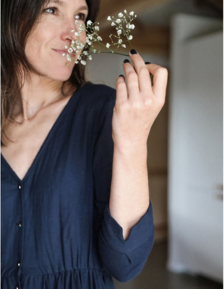 Anaé Blusen- oder Kleider-Schnittmuster - Atelier Scämmit