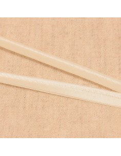 Satin-Paspel - Gebrochenes Weiß