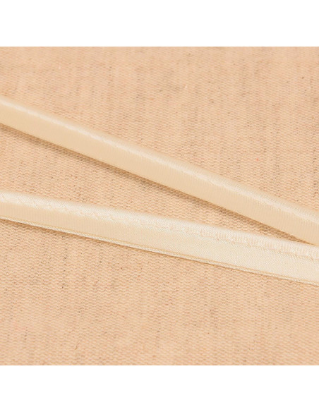 Satin-Paspel - Gebrochenes Weiß