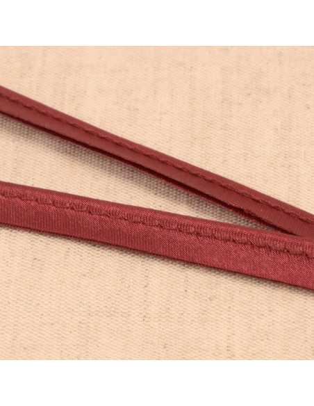 Satin-Paspel - Bordeaux