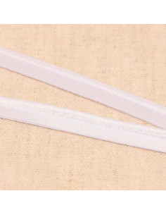 Satin-Paspel - Weiß