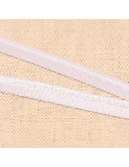 Satin-Paspel - Weiß