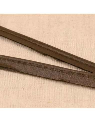 Satin-Paspel - Pflaumenbraun