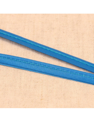 Satin-Paspel - Stahlblau