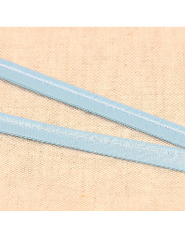 Satin-Paspel - Himmelblau