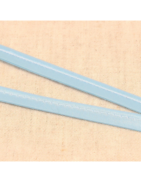 Satin-Paspel - Himmelblau