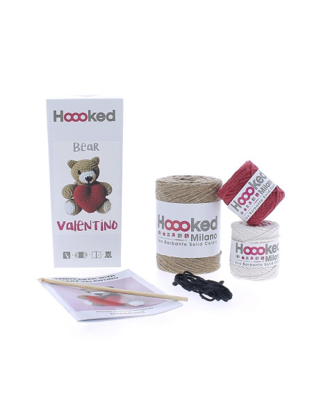 Häkelset - Valentino der Teddybär