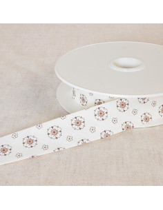 Butterblumen-Schrägband - Beige
