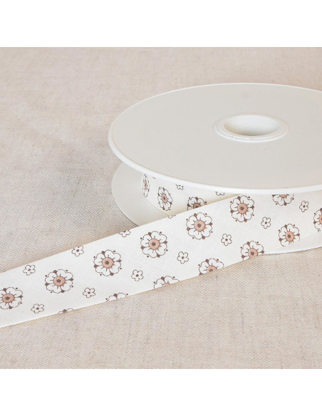 Butterblumen-Schrägband - Beige