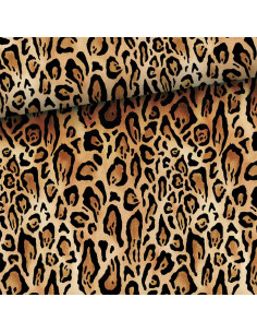 Premium-Baumwollstoff - Leopard
