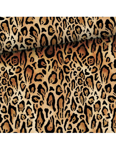 Premium-Baumwollstoff - Leopard