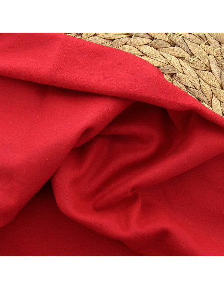 Wollstoff für Mantel - Rot