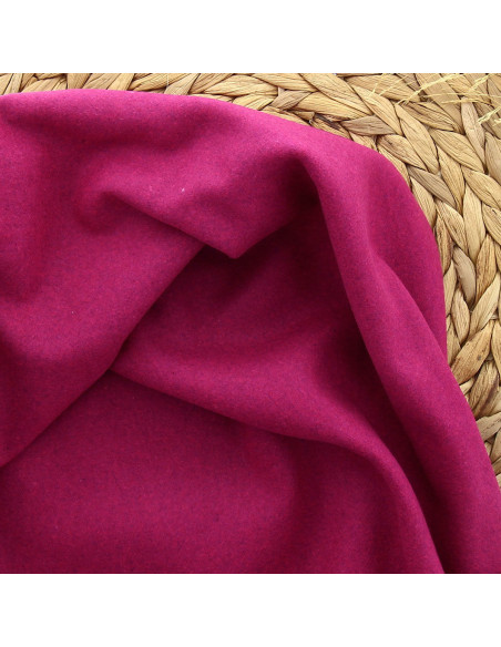 Wollstoff für Mantel - Fuchsia