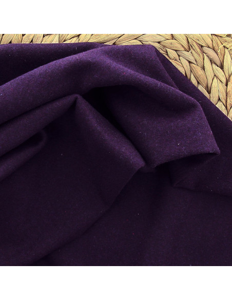 Wollstoff für Mantel - Violett