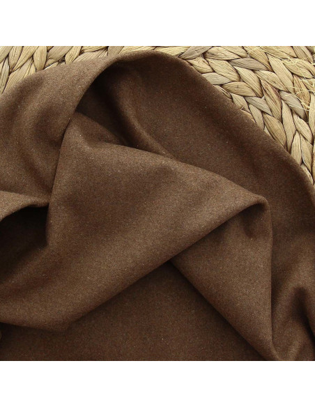 Wollstoff für Mantel - Dunkelcamel