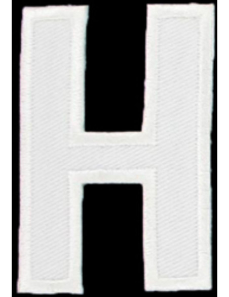 Bügelaufnäher Buchstabe H