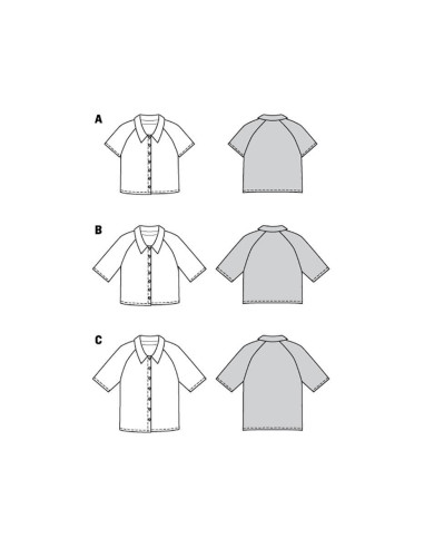 Blusenschnittmuster - Burda 5997