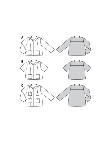 Jackenschnittmuster - Burda 6006