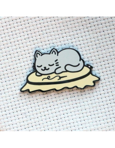 Magnetisches Nadelkissen - Schlafende Katze