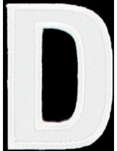 Bügelaufnäher Buchstabe D