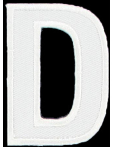 Bügelaufnäher Buchstabe D