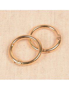 Set aus 2 gebrochenen Ringen für Taschen 33 mm - Gold