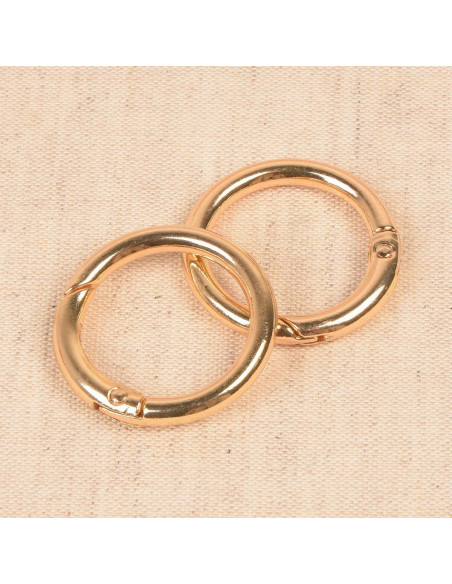 Set aus 2 gebrochenen Ringen für Taschen 33 mm - Gold