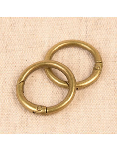 Set aus 2 gebrochenen Ringen für Taschen 33 mm - Bronze