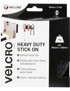 VELCRO® Marken Klettband selbstklebend extreme Befestigung 50mm x 2,5M schwarz
