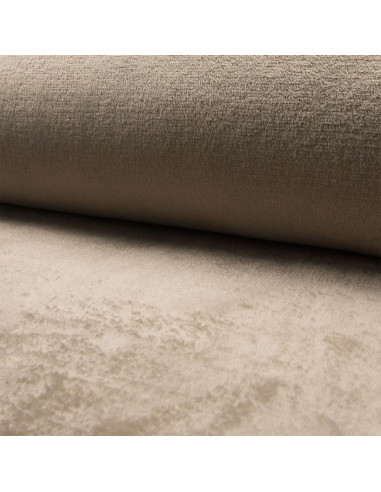 Kuscheliger Plüschstoff - Taupe