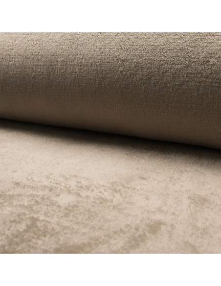 Kuscheliger Plüschstoff - Taupe