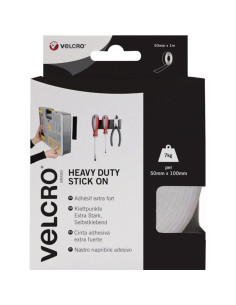 VELCRO® Marken Klettband selbstklebend extreme Befestigung 50mm x 1M weiß