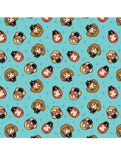 Baumwollstoff - Harry Potter Kawaii Mädchen Blau