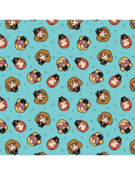 Baumwollstoff - Harry Potter Kawaii Mädchen Blau