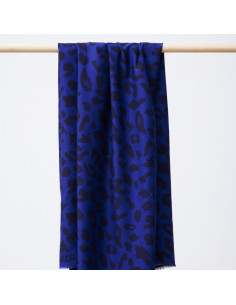 Viscose-Twill-Stoff - Urban Leo Kobaltblau