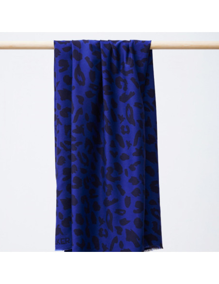 Viscose-Twill-Stoff - Urban Leo Kobaltblau