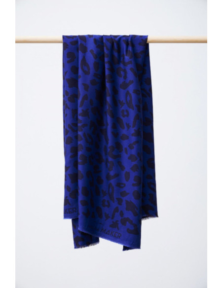 Viscose-Twill-Stoff - Urban Leo Kobaltblau