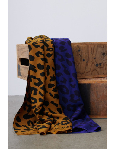 Viscose-Twill-Stoff - Urban Leo Kobaltblau