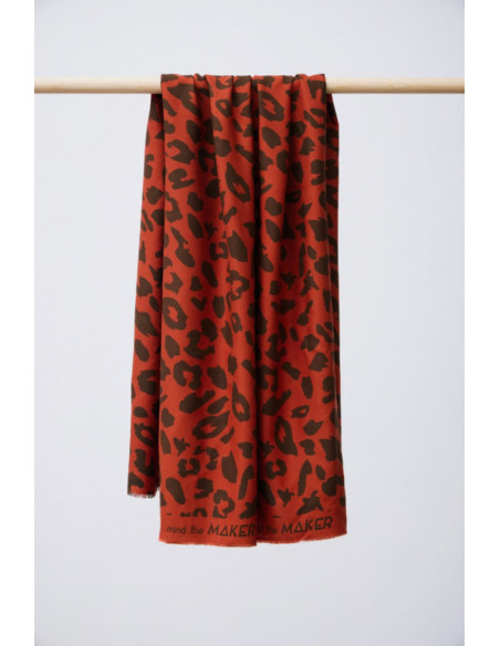 Twill-Viskose-Stoff - Urban Leo Kürbis